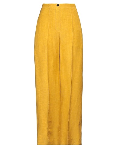 PDR PHISIQUE DU ROLE Pantalone Giallo ocra 55% Lino, 45% Viscosa
