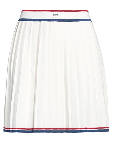 GCDS Mini skirt White 72% Viscose, 28% Polyester
