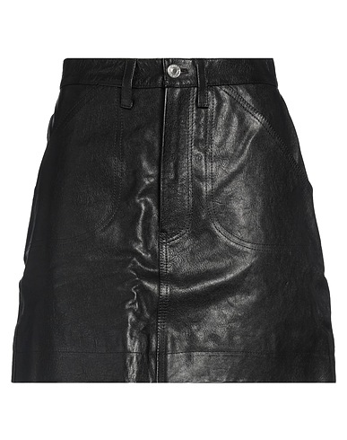 RE/DONE ミニスカート 革(なめし加工) 100%
