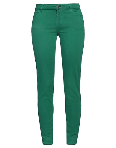 MORGAN DE TOI Pantaloni jeans Verde 62% Cotone, 36% Poliestere, 2% Elastan