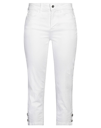 LIU •JO Casual trouser White 98% Cotton, 2% Elastane