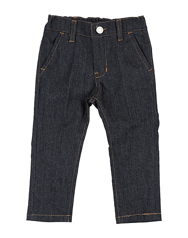 MANUELL & FRANK Denim trousers Blue 97% Cotton, 3% Elastane