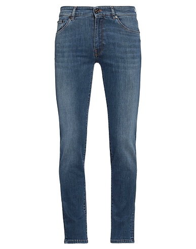 PT Torino Denim trousers Blue 87% Cotton, 11% Polyester, 2% Elastane