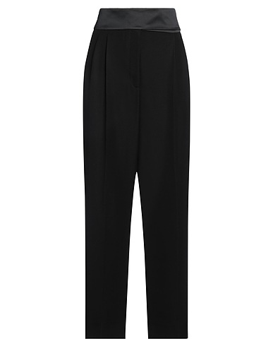 STELLA McCARTNEY Casual trouser Black 100% Wool, Polyester, Viscose