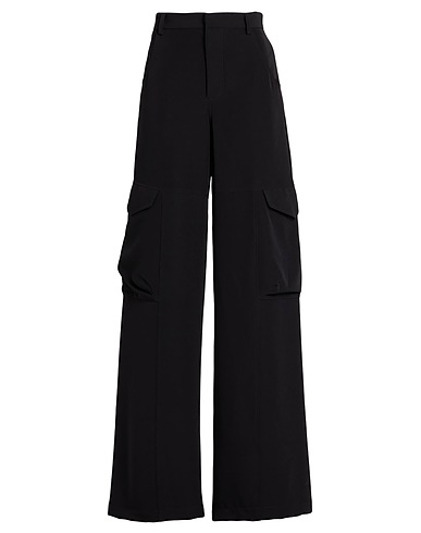 GCDS Pantalone Nero 98% Viscosa, 2% Elastan