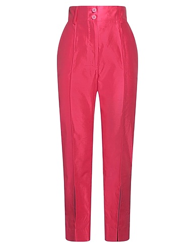 DOLCE&GABBANA Casual pants Fuchsia 100% Silk