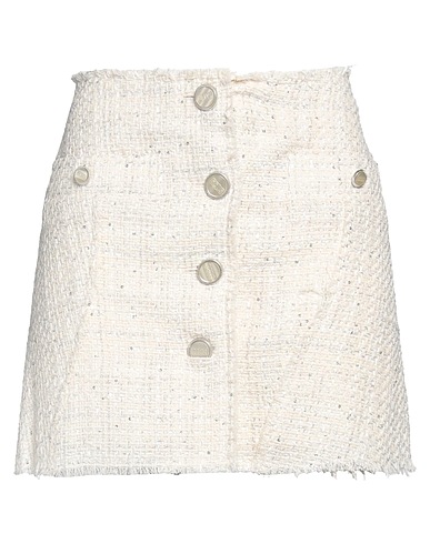 GCDS Minirock Elfenbein 62% Baumwolle, 28% Polyester, 10% Andere Fasern