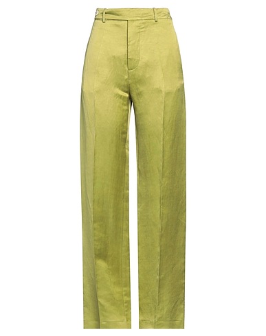 ALYSI Pantalone Verde chiaro 62% Lino, 38% Cupro