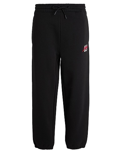 HUGO Pantalone Nero 100% Cotone