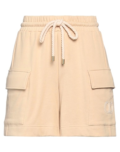 TWINSET Shorts & Bermuda Beige 100% Cotton