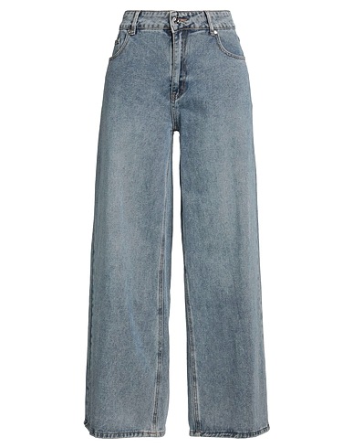 HOUSE OF SUNNY Denim trousers Blue 90% Cotton, 5% Polyester, 5% Viscose