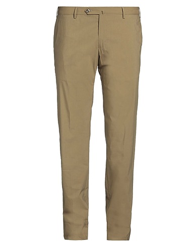 PT Torino Casual trouser Sage green 55% Cotton, 39% Polyamide, 6% Elastane