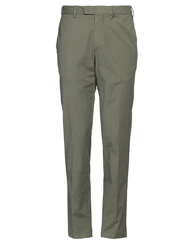 DEVORE INCIPIT Casual pants Military green 98% Cotton, 2% Elastane