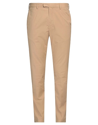 DEVORE INCIPIT Casual pants Camel 98% Cotton, 2% Elastane