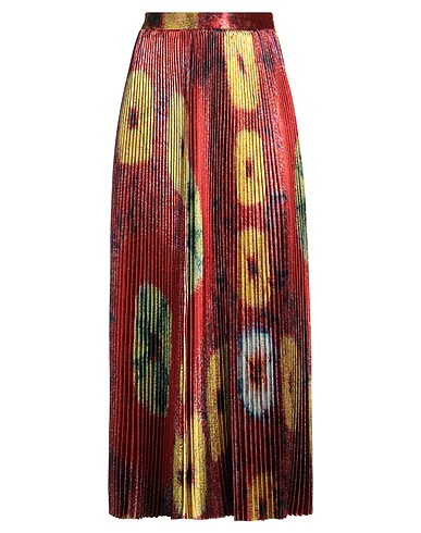 ULLA JOHNSON Long skirt Brick red 100% Polyester