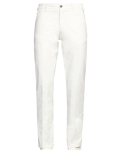 BERWICH Casual trouser White 98% Cotton, 2% Elastane