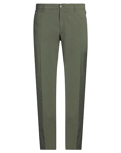 BERWICH Casual trouser Military green 98% Cotton, 2% Elastane
