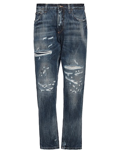 DOLCE&GABBANA Denim trousers Blue 100% Cotton