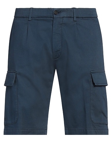 CORNELIANI Shorts & Bermuda Navy blue 59% Cotton, 37% Lyocell, 4% Elastane