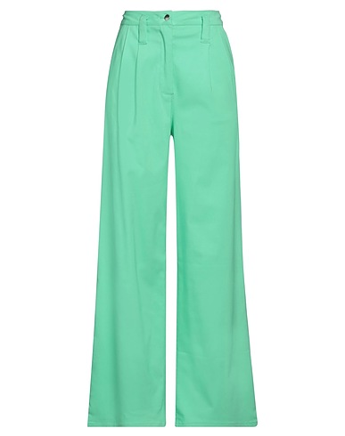 ROTATE BIRGER CHRISTENSEN Pantalone Verde chiaro 75% Viscosa, 22% Poliammide, 3% Elastan