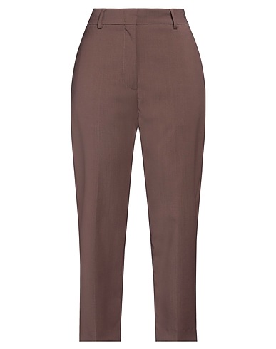 BARENA Casual pants Chocolate brown 100% Virgin Wool