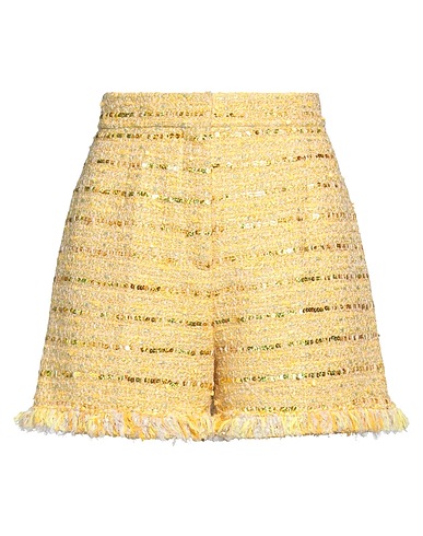 GIAMBATTISTA VALLI Shorts & Bermudas Gelb 42% Polyester, 26% Schurwolle, 23% Synthetische Fasern, 7% Baumwolle, 2% Andere Fasern