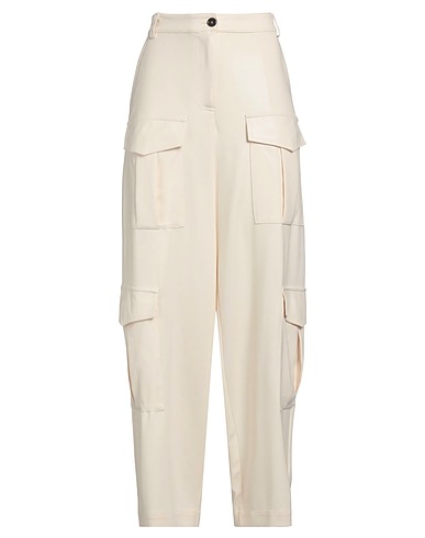 PINKO Casual trouser Beige 94% Polyester, 6% Elastane, Polyurethane