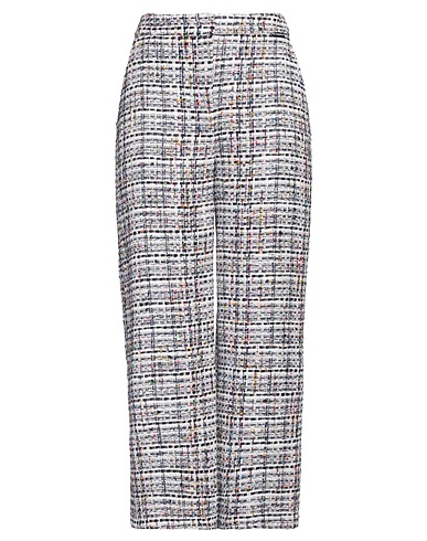 KARL LAGERFELD Casual trouser White 48% Cotton, 28% Acrylic, 14% Polyamide, 9% Synthetic fibers, 1% Other Fibres