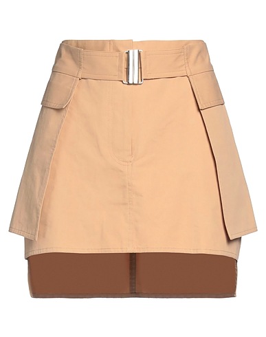 WEILI ZHENG Mini skirt Sand 100% Cotton