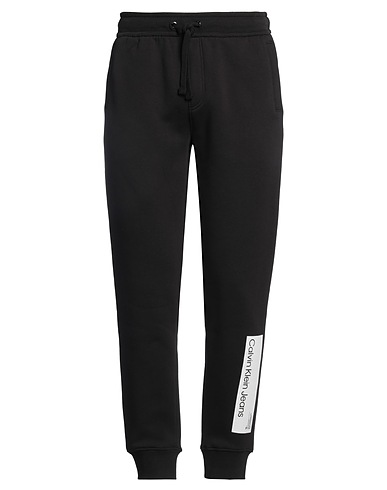 CALVIN KLEIN JEANS スウェットパンツ ブラック コットン 39% / ポリエステル 38% / 再生コットン 23%