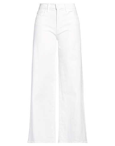 MOTHER Denim trousers SUPERIOR White 98% Cotton, 2% Elastane