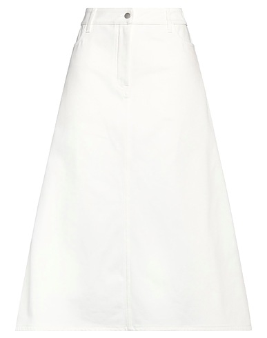 STUDIO NICHOLSON Denim skirt White 52% Recycled cotton, 48% Cotton