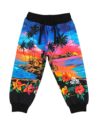 DOLCE&GABBANA Casual pants Blue 95% Cotton, 5% Elastane