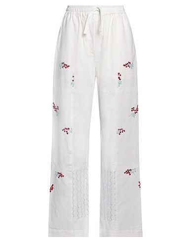 MARINE SERRE Casual pants White 100% Cotton