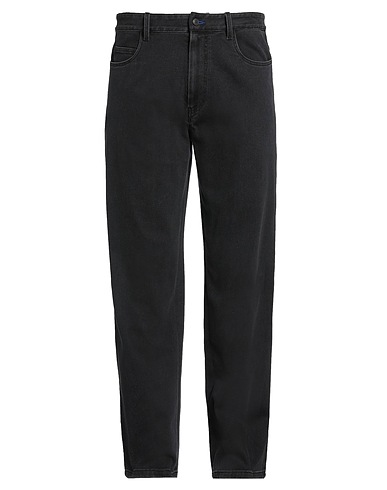 KOCHÉ Denim trousers Black 98% Cotton, 2% Elastane