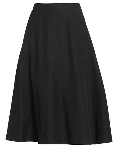 BOTTEGA VENETA Midi skirt Black 100% Cotton
