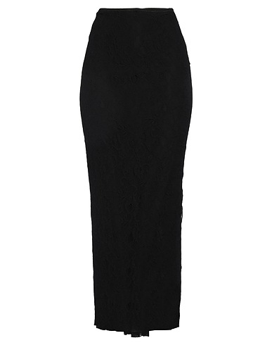 DOLCE&GABBANA Langer Rock Schwarz 84% Polyamid, 16% Elastan