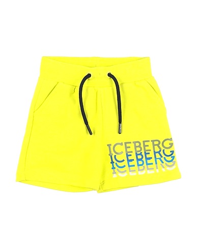 ICEBERG Shorts & Bermuda Lime green 85% Cotton, 15% Polyester