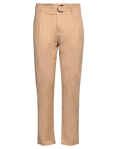OFFICINA 36 Casual pants Sand 97% Cotton, 3% Elastane