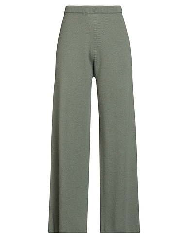 ANTONELLI Casual pants Sage green 70% Wool, 20% Silk, 10% Cashmere