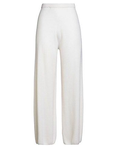 ANTONELLI Pantalone Bianco 70% Lana, 20% Seta, 10% Cachemire
