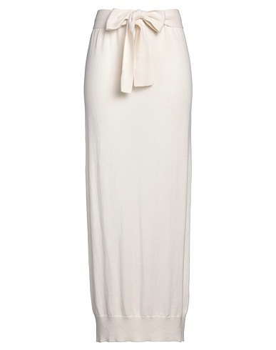 ANTONELLI Long skirt Ivory 70% Wool, 20% Silk, 10% Cashmere