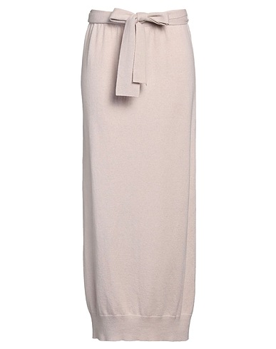 ANTONELLI Long skirt Beige 70% Wool, 20% Silk, 10% Cashmere