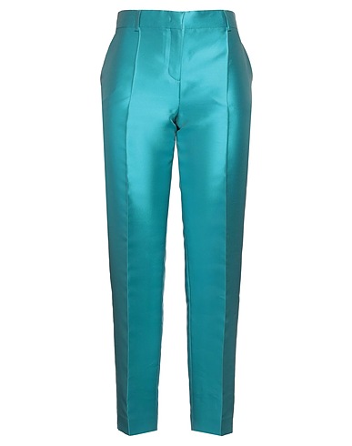 ALBERTA FERRETTI Pantalone Turchese 85% Poliestere, 15% Seta
