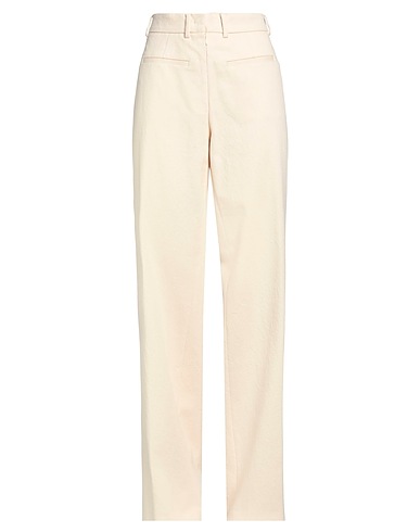 N°21 Denim pants Beige 84% Cotton, 8% Wool, 7% Polyester, 1% Elastane