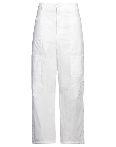 BARENA Casual trouser White 97% Cotton, 3% Elastane