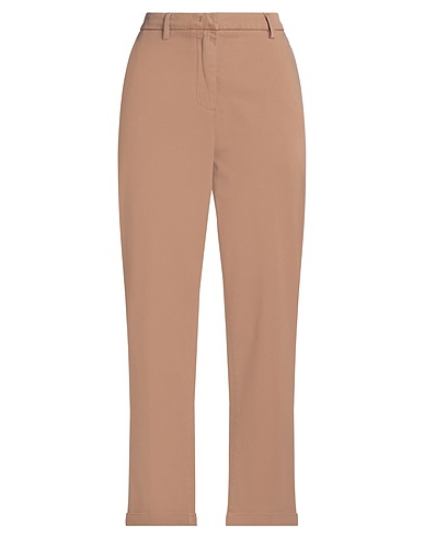 VIA MASINI 80 Casual trouser Camel 69% Cotton, 29% Lyocell, 2% Elastane
