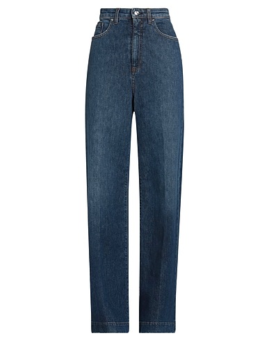 NINE IN THE MORNING Denim trousers Blue 99% Cotton, 1% Elastane