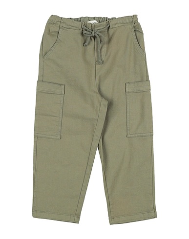 BABE & TESS Casual trouser Military green 100% Cotton