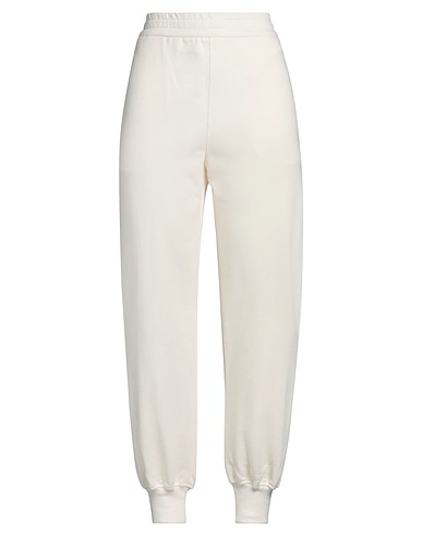 MCQUEEN Casual trouser Ivory 100% Cotton, Elastane